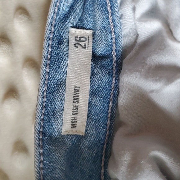 Harper Heritage High Rise Skinny Jeans Frayed Sz 26 - Picture 3 of 11